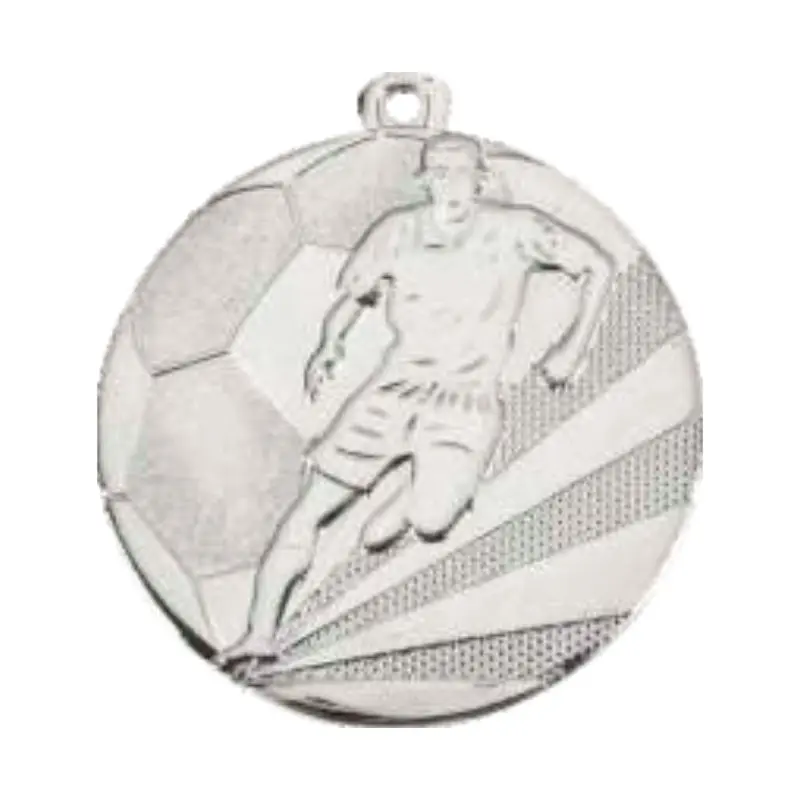 Medalla Plata 50 mm figura futbol.webp